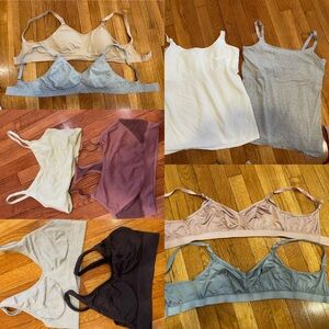 10 PIECE MATERNITY BUNDLE - 2 nursing tanks and 8 nursing bras
